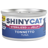 Пълноценна консервирана храна за кастрирани котки GimCat SHINYCAT JELLY STERILIZED TUNA парченца риба тон в желе